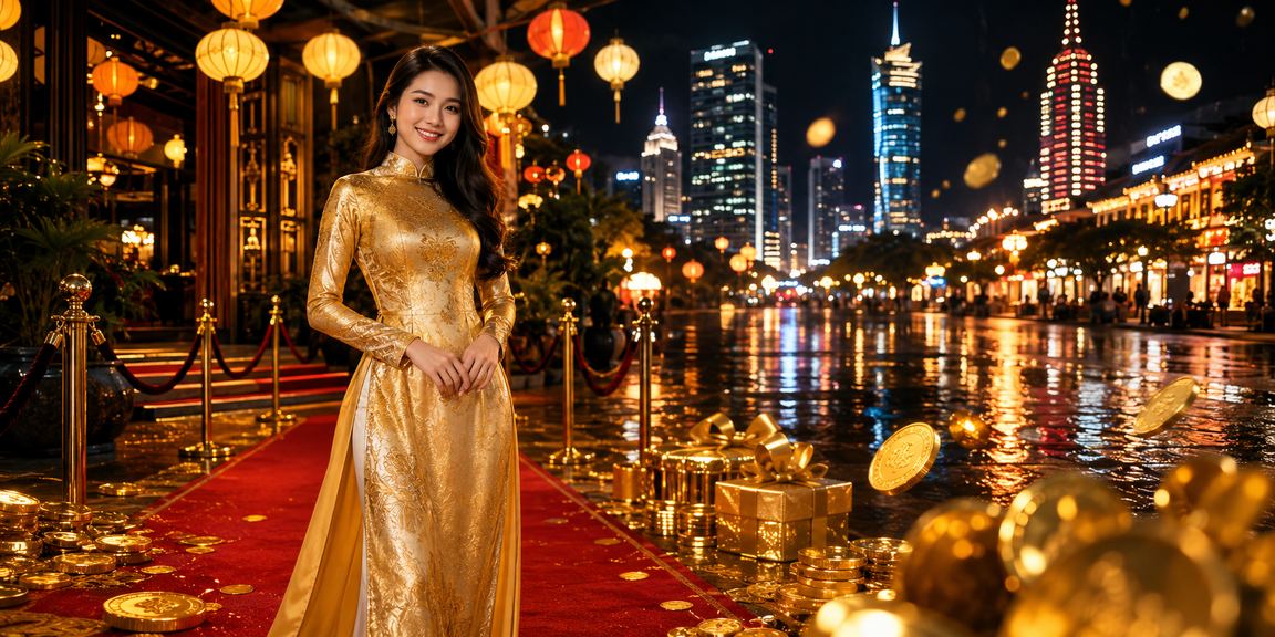 Không khí casino sôi động tại Hồ Chí Minh với trang phục áo dài truyền thống
